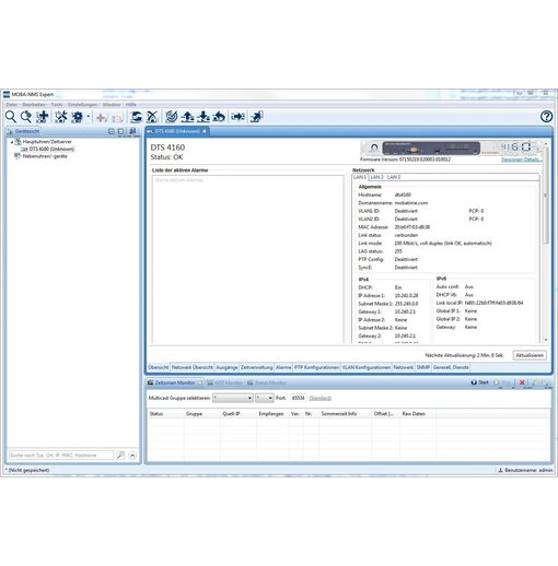 Phần mềm quản lý hệ thống đồng hồ chủ - MOBA NMS